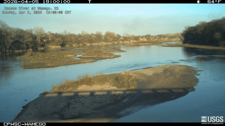 Kansas River at Wamego, KS — 30 days at one frame per day